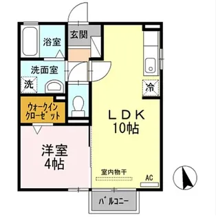 グランモア愛宕II【1階】の間取り
