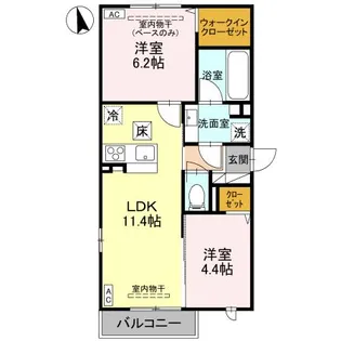 パチオーリ弥生町【1階】の間取り