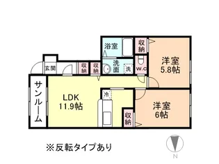 ロコモーション・M【1階】の間取り
