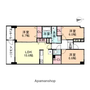 3LDKの間取り画像