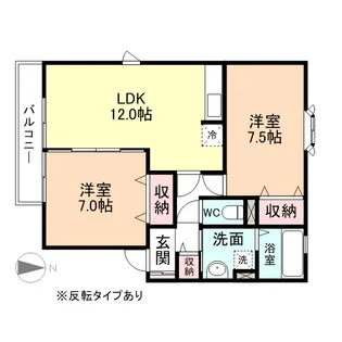 アザレアパーク B【1階】の間取り