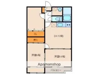 富山県富山市公文名【マンション】の間取り