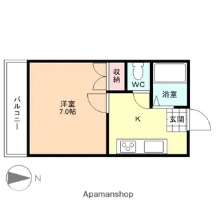 富山県富山市五福【マンション】の間取り
