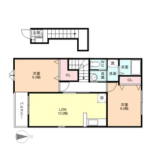 クラシオン ヴェールⅡ【2階】の間取り
