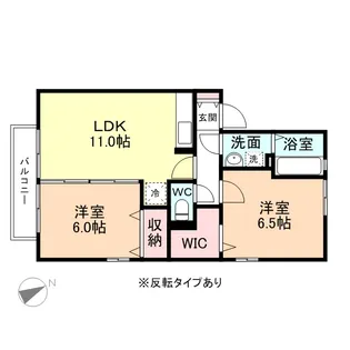 リビングタウン上堀 A【1階】の間取り