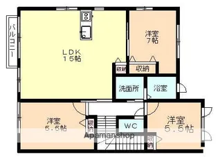 セードル弐番館【2階】の間取り
