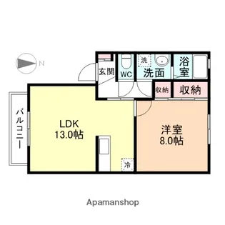 ザ・ウェイ【1階】の間取り