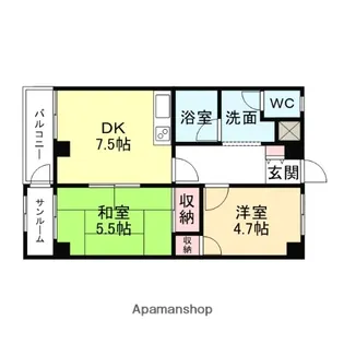 ビルトマンション西宮【4階】の間取り