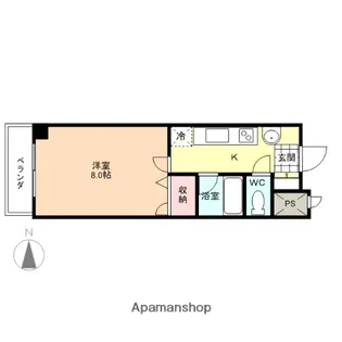 グランドパレス【6階】の間取り