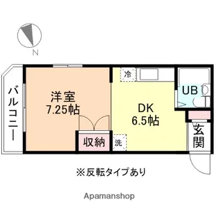 コーポ神通【301号室】の間取り