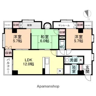 リアライズ千歳【370号室】の間取り