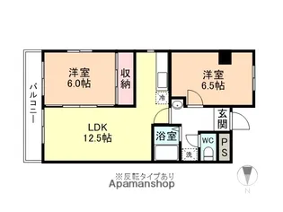 桑島ビルA【6階】の間取り