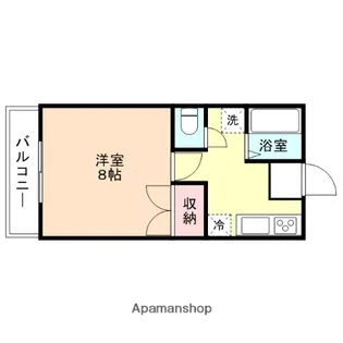 自由ヶ丘ハイツ【107号室】の間取り