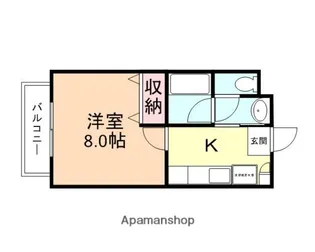 コーポリベラル【1階】の間取り