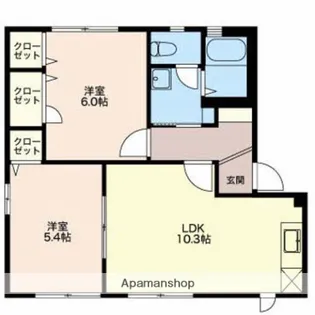 富山県富山市長附【アパート】の間取り