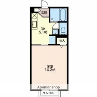 ディアコート願海寺【1階】の間取り
