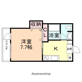 コテージのと【3B号室】の間取り