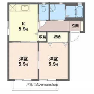 プリマヴェーラ【2階】の間取り
