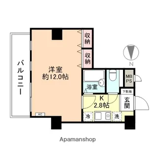 信開ウエラコート日之出町【303号室】の間取り