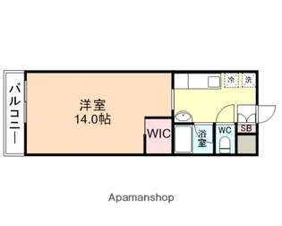 シャルマン布瀬【403号室】の間取り