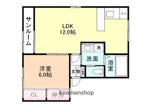 スマートFUJI【B203号室】の間取り