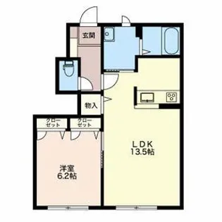 メゾン・ド・シャリテⅡ【111号室】の間取り