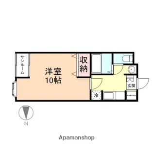 サンローラン藤ヶ丘【1階】の間取り