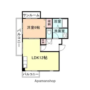 メゾングランデージ金屋【3階】の間取り