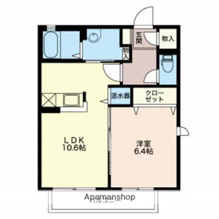 富山県富山市婦中町下轡田【アパート】の間取り