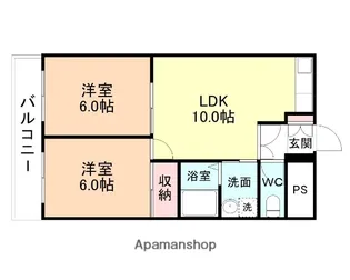 中滑川シティハイツ【321号室】の間取り
