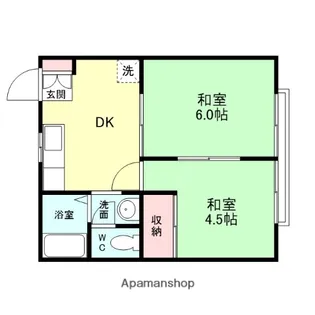 コーポ吉島【207号室】の間取り