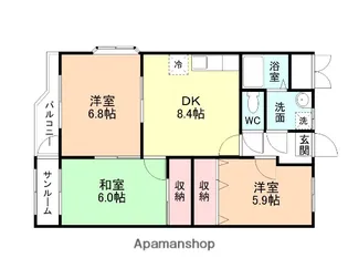 メゾン・グランデ【1階】の間取り