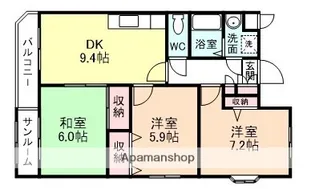 メゾン・グランデ【205号室】の間取り