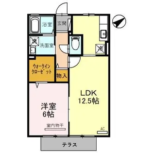 ルミエール・ルナ【1階】の間取り
