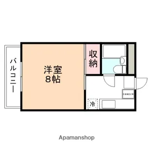 コーポ・モビリエ2号館【403号室】の間取り