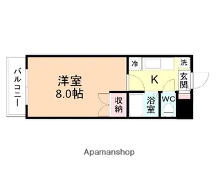 スターコート神通【2階】の間取り