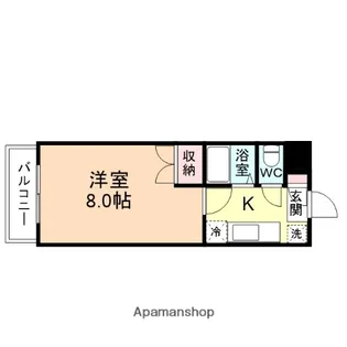 スターコート神通【3階】の間取り