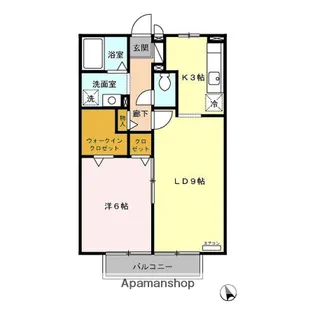 ジュネス舟橋【1階】の間取り