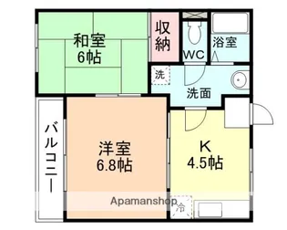 シャモニー【2階】の間取り