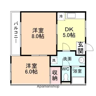シャモニー【3階】の間取り