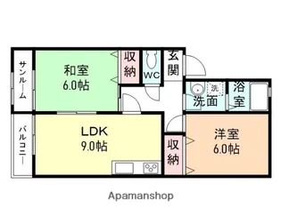 たんぽぽコーポ藤木【2階】の間取り