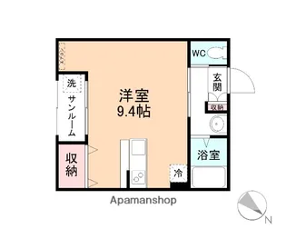 NSコーポ魚津 B棟【212号室】の間取り