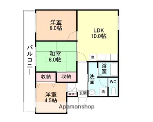 ロイヤル・コンフォート【102号室】の間取り