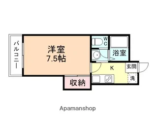 サントピア桜谷【203号室】の間取り