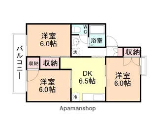 パレーシャル堀川【201号室】の間取り