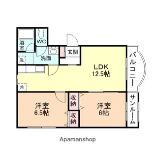 プチ・メゾンはやし【2階】の間取り