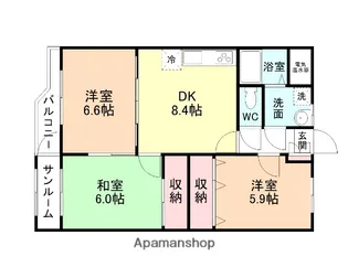 グリーンエンジェル【1階】の間取り