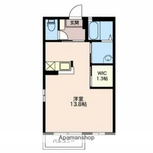 ベルフローラ【201号室】の間取り