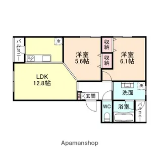 マンデリーノ【2階】の間取り