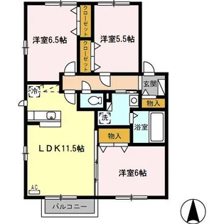 エトワール C棟【2階】の間取り